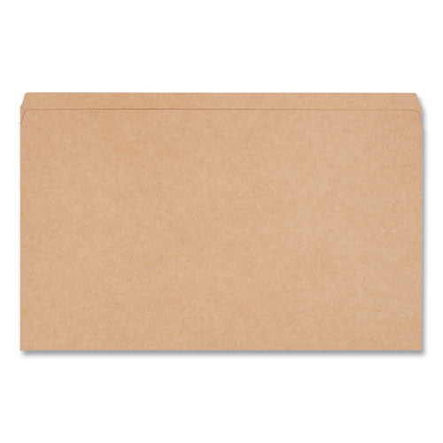 Reinforced Kraft Top Tab File Folders, Straight Tabs, Legal Size, 0.75" Expansion, Brown, 100/box