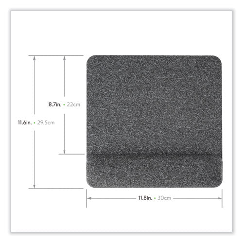 Premium Plush Mouse Pad, 11.8 X 11.6, Gray