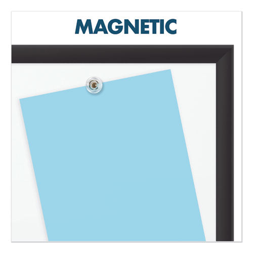 Classic Series Porcelain Magnetic Dry Erase Board, 72 X 48, White Surface, Black Aluminum Frame