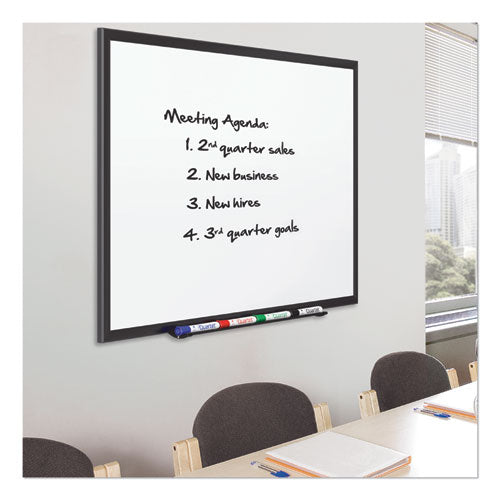 Classic Series Porcelain Magnetic Dry Erase Board, 60 X 36, White Surface, Black Aluminum Frame