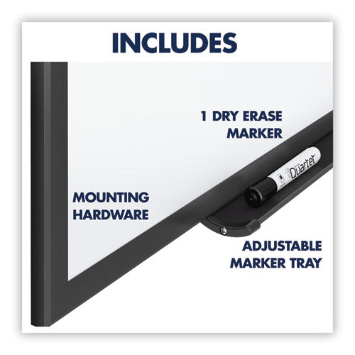 Classic Series Total Erase Dry Erase Boards, 24 X 18, White Surface, Black Aluminum Frame