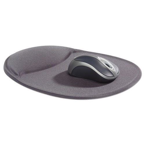 Mouse Pad With Wrist Rest, 8.75 X 10.75, Slate