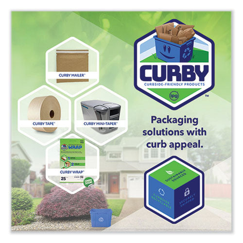 Curby Mailer Self-sealing Recyclable Mailer, Paper Padding, Self-adhesive, #5, 11.38 X 15.5, 30/carton