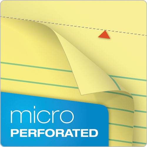 Docket Ruled Wirebound Pad With Cover, Wide/legal Rule, Blue Cover, 70 Canary-yellow 8.5 X 11.75 Sheets