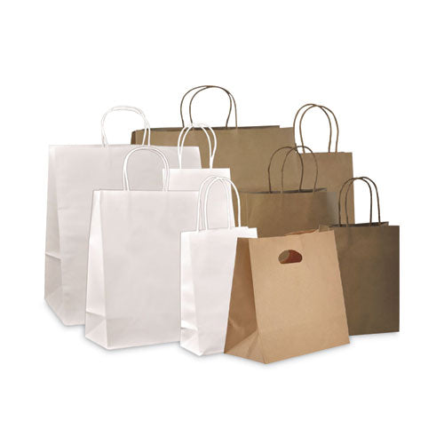 Kraft Paper Bags, 1/7th Bbl 12 X 7 X 14, Natural, 300/bundle