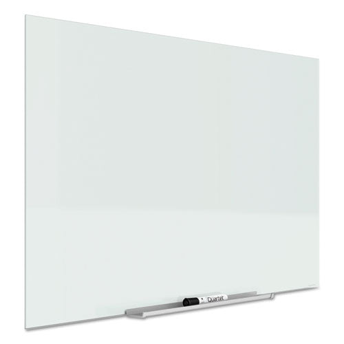 Invisamount Magnetic Glass Marker Board, 74 X 42, White Surface