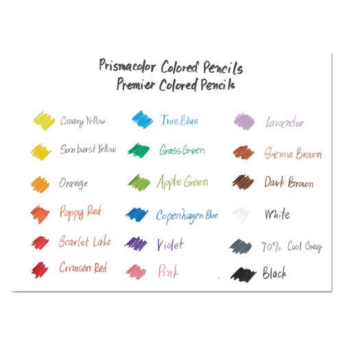 Premier Colored Pencil, 0.7 Mm, 2h (#4), Assorted Lead And Barrel Colors, 72/pack