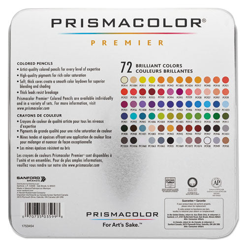 Premier Colored Pencil, 0.7 Mm, 2h (#4), Assorted Lead And Barrel Colors, 72/pack