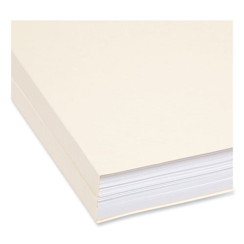 Expandable Heavyweight File Folders, 1/3-cut Tabs: Assorted, Letter Size, 1.5" Expansion, Manila, 50/box