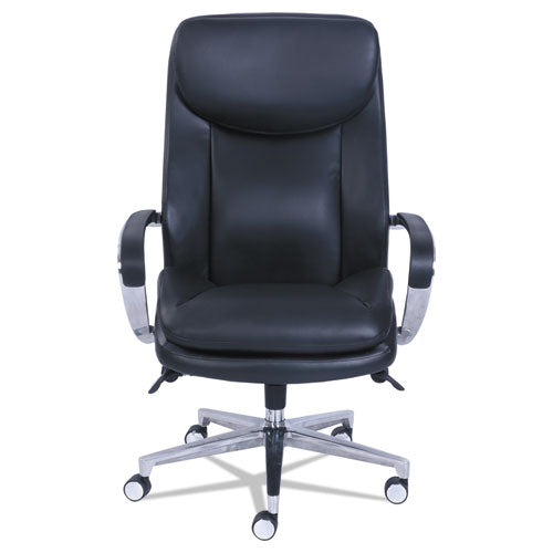 Commercial 2000 Big/tall Executive Chair, Lumbar, Supports 400 Lb, 20.25" To 23.25" Seat Height, Black Seat/back, Silver Base