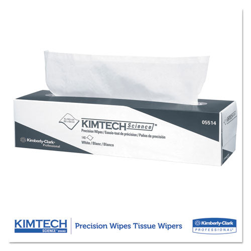 Precision Wipers, Pop-up Box, 2-ply, 14.7 X 16.6, Unscented, White, 92/box, 15 Boxes/carton