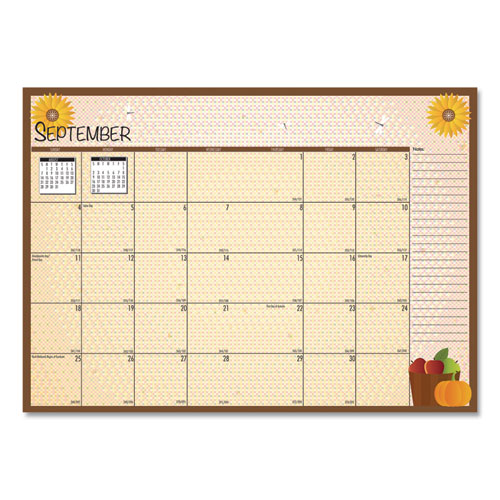 Seasonal Monthly Planner, Illustrated Seasons Artwork, 10 X 7, Light Blue Cover, 12-month (jan To Dec): 2024