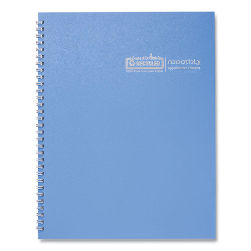 Seasonal Monthly Planner, Illustrated Seasons Artwork, 10 X 7, Light Blue Cover, 12-month (jan To Dec): 2024