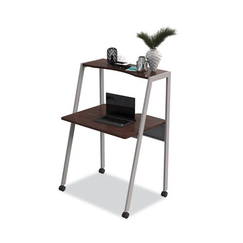 Kompass Flexible Home/office Desk, 33" X 23.4" X 48", Mocha