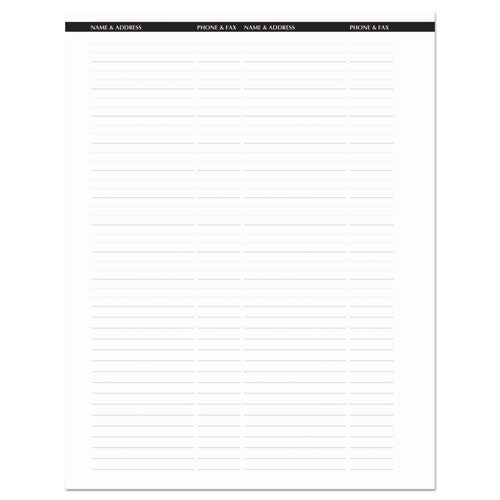 Recycled Professional Weekly Planner, 15-minute Appts, 11 X 8.5, Black Wirebound Soft Cover, 12-month (jan To Dec): 2024