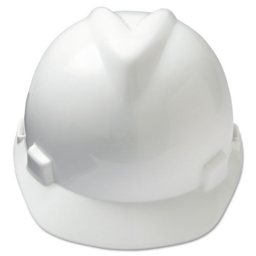 V-gard Hard Hats, Ratchet Suspension, Size 6.5 To 8, White