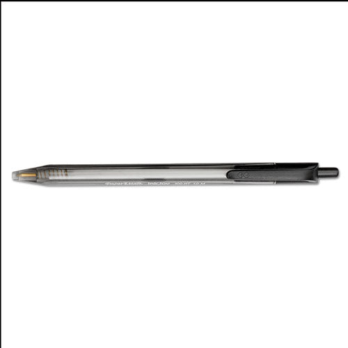 Inkjoy 100 Rt Ballpoint Pen, Retractable, Medium 1 Mm, Black Ink, Smoke/black Barrel, 20/pack