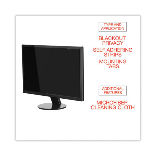 Blackout Privacy Monitor Filter For 20.1" Widescreen Flat Panel Monitor, 16:10 Aspect Ratio