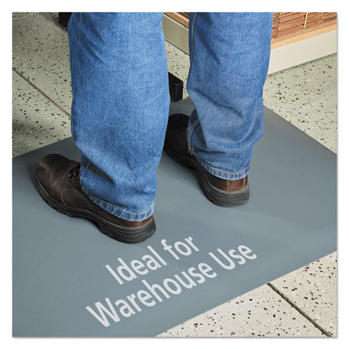 Pro Top Anti-fatigue Mat, Pvc Foam/solid Pvc, 24 X 36, Gray