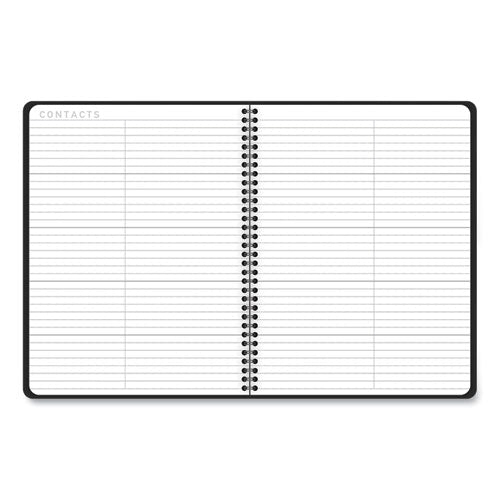 Contemporary Lite Weekly/monthly Planner, 11 X 8.25, Black Simulated Leather Cover, 12-month (jan To Dec): 2024