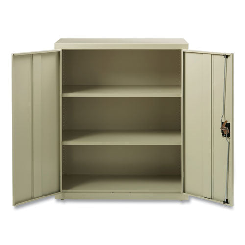 Storage Cabinets, 3 Shelves, 36" X 18" X 42", Putty