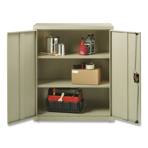 Storage Cabinets, 3 Shelves, 36" X 18" X 42", Putty