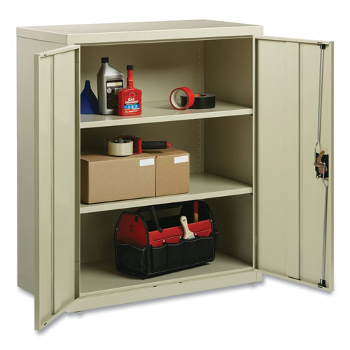 Storage Cabinets, 3 Shelves, 36" X 18" X 42", Putty