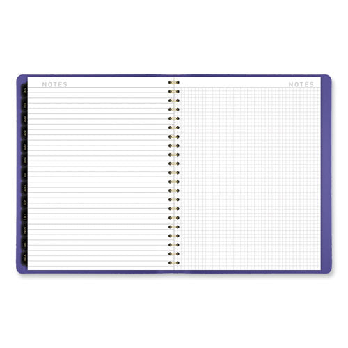 Contemporary Weekly/monthly Planner, 11.38 X 9, Purple Cover, 12-month (jan To Dec): 2024