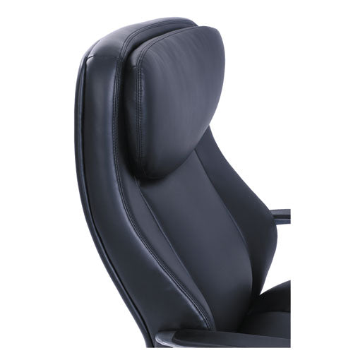 Commercial 2000 Big/tall Executive Chair, Supports Up To 400 Lb, 20.5" To 23.5" Seat Height, Black Seat/back, Silver Base