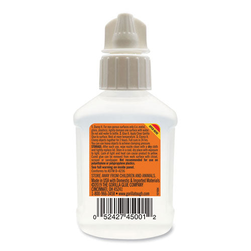 Clear Gorilla Glue, 1.75 Oz, Dries Clear