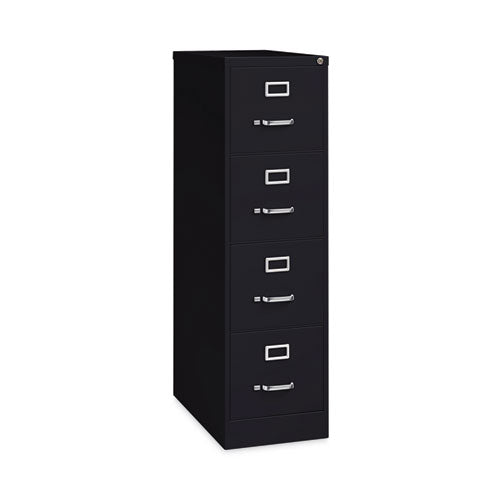 Vertical Letter File Cabinet, 4 Letter-size File Drawers, Black, 15 X 26.5 X 52