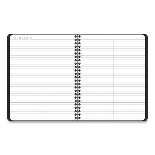 Contemporary Lite Weekly/monthly Planner, 8.75 X 7, Black Simulated Leather Cover, 12-month (jan To Dec): 2024