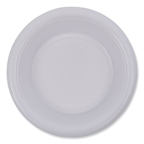 Hi-impact Plastic Dinnerware, Bowl, 10 To 12 Oz, White, 1,000/carton