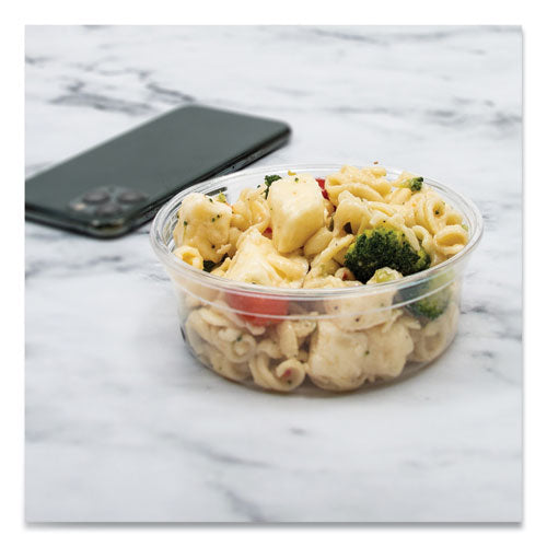 Bare Eco-forward Rpet Deli Containers, 8 Oz, 4.6" Diameter X 1.8"h, Clear, Plastic, 500/carton