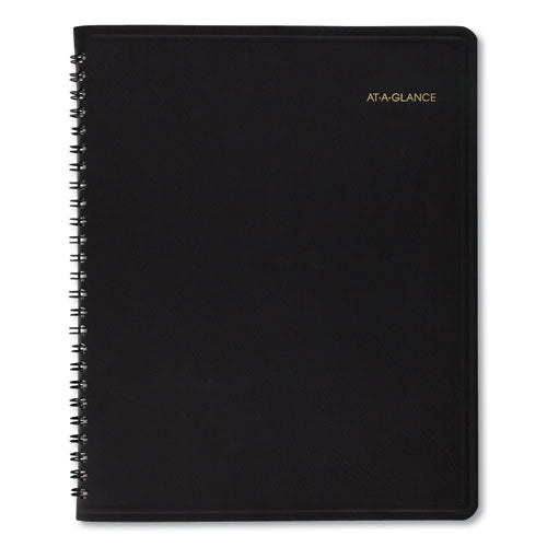 Monthly Planner In Business Week Format, 10 X 8, Black Cover, 12-month (jan To Dec): 2024