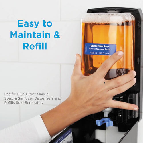 Pacific Blue Ultra Foam Soap Manual Dispenser Refill, Pacific Citrus, 1,200 Ml, 4/carton