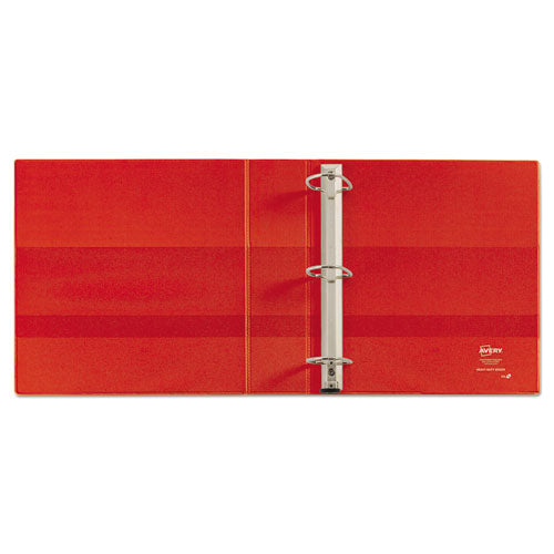 Heavy-duty Non-view Binder With Durahinge And One Touch Ezd Rings, 3 Rings, 2" Capacity, 11 X 8.5, Red