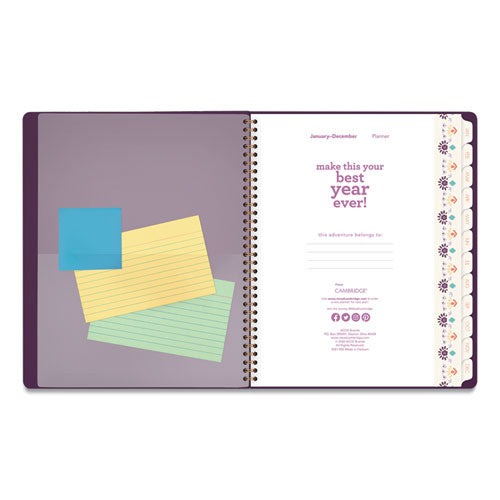 Sundance Weekly/monthly Planner, Sundance Artwork/format, 11 X 8.5, Purple Cover, 12-month (jan To Dec): 2024