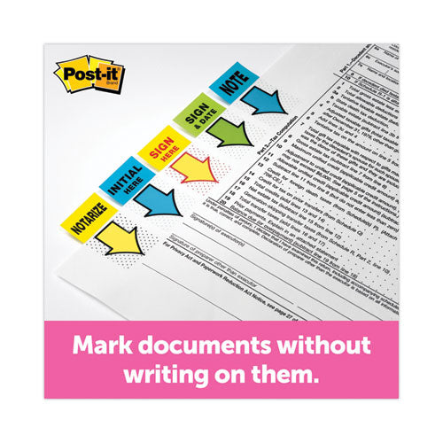 Page Flags In Dispenser, "sign Here", Yellow, 200 Flags/dispenser