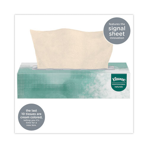 Naturals Facial Tissue For Business, Flat Box, 2-ply, White, 125 Sheets/box, 48 Boxes/carton