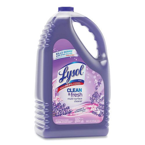 Clean And Fresh Multi-surface Cleaner, Lavender And Orchid Essence, 144 Oz Bottle, 4/carton