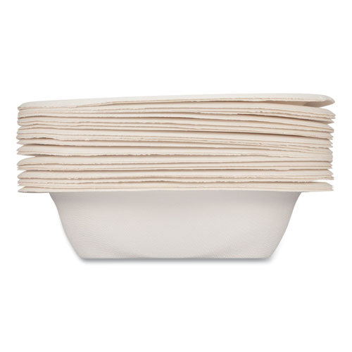 Ecosave Tableware, Bowl, Bagasse, 16 Oz, White, 25/pack, 12 Packs/carton