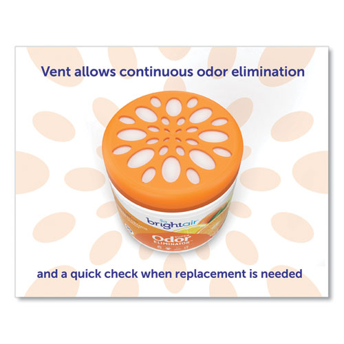 Super Odor Eliminator, Mandarin Orange And Fresh Lemon, 14 Oz Jar, 6/carton