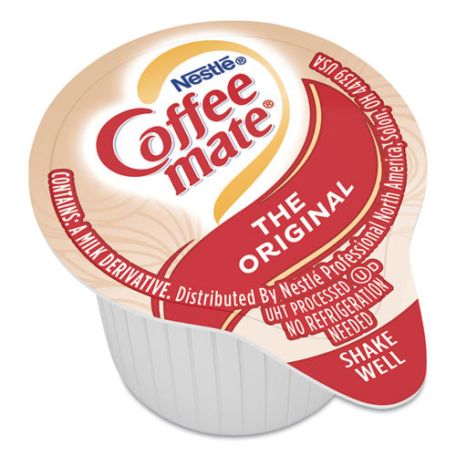 Liquid Coffee Creamer, Original, 0.38 Oz Mini Cups, 50/box, 4 Boxes/carton, 200 Total/carton