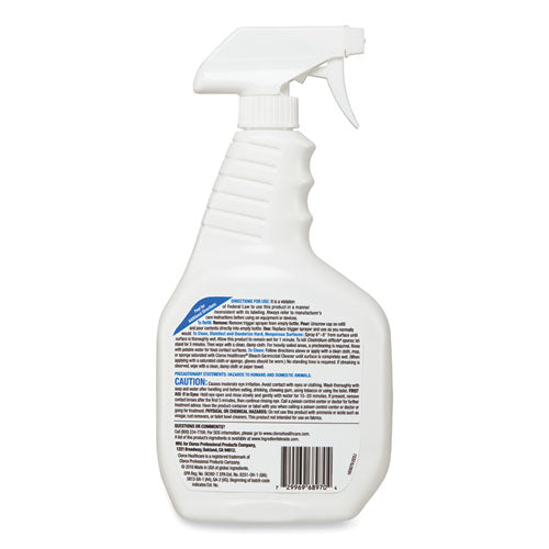 Bleach Germicidal Cleaner, 32 Oz Spray Bottle, 6/carton