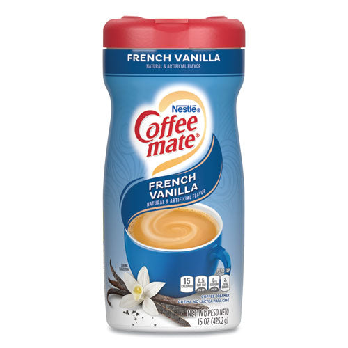 Non-dairy Powdered Creamer, French Vanilla, 15 Oz Canister, 12/carton