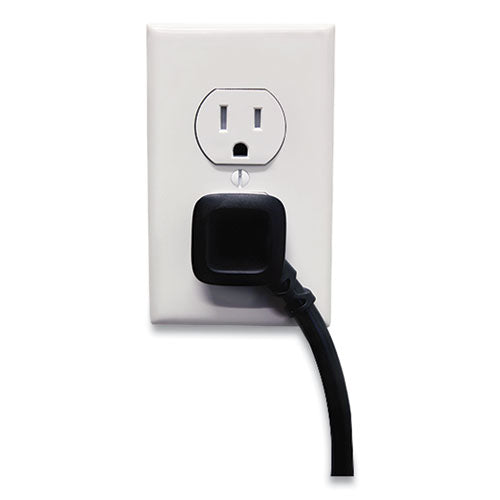 Surge Protector, 6 Ac Outlets, 4 Ft Cord, 600 J, Black