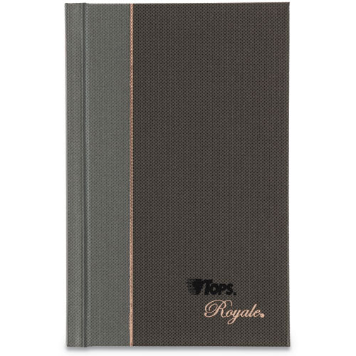 Royale Casebound Business Notebooks, 1 Subject, Medium/college Rule, Black/gray Cover, 11.75 X 8.25, 96 Sheets