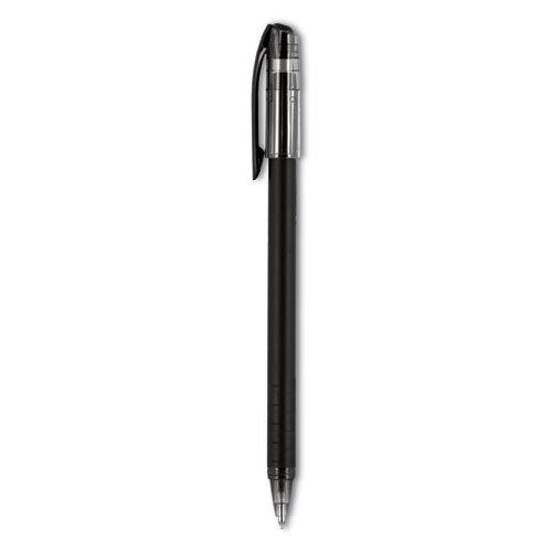 Jetstream 101 Roller Ball Pen, Stick, Bold 1 Mm, Black Ink, Black Barrel, Dozen