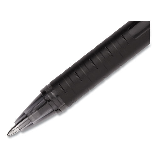 Jetstream 101 Roller Ball Pen, Stick, Bold 1 Mm, Black Ink, Black Barrel, Dozen